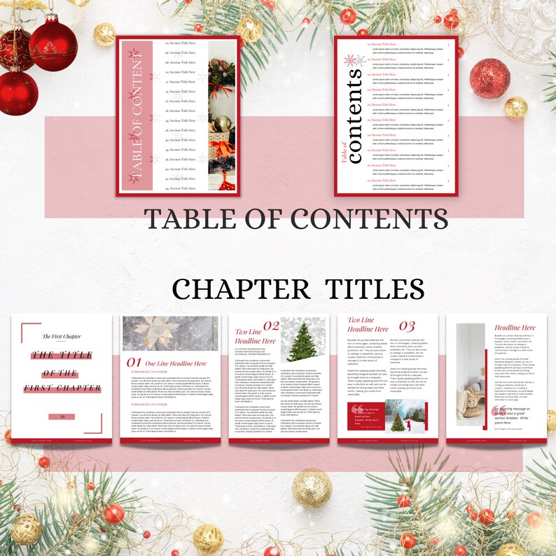 Holiday Ebook Template Christmas Gift Guide Template Online Etsy
