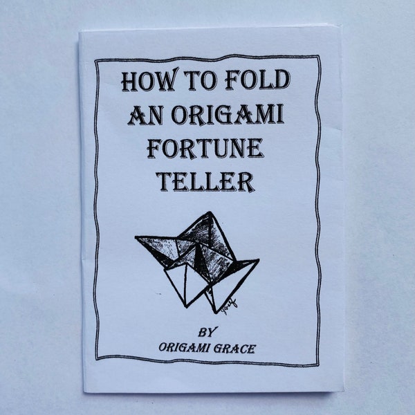 How to Fold a Fortune Teller Origami Minizine