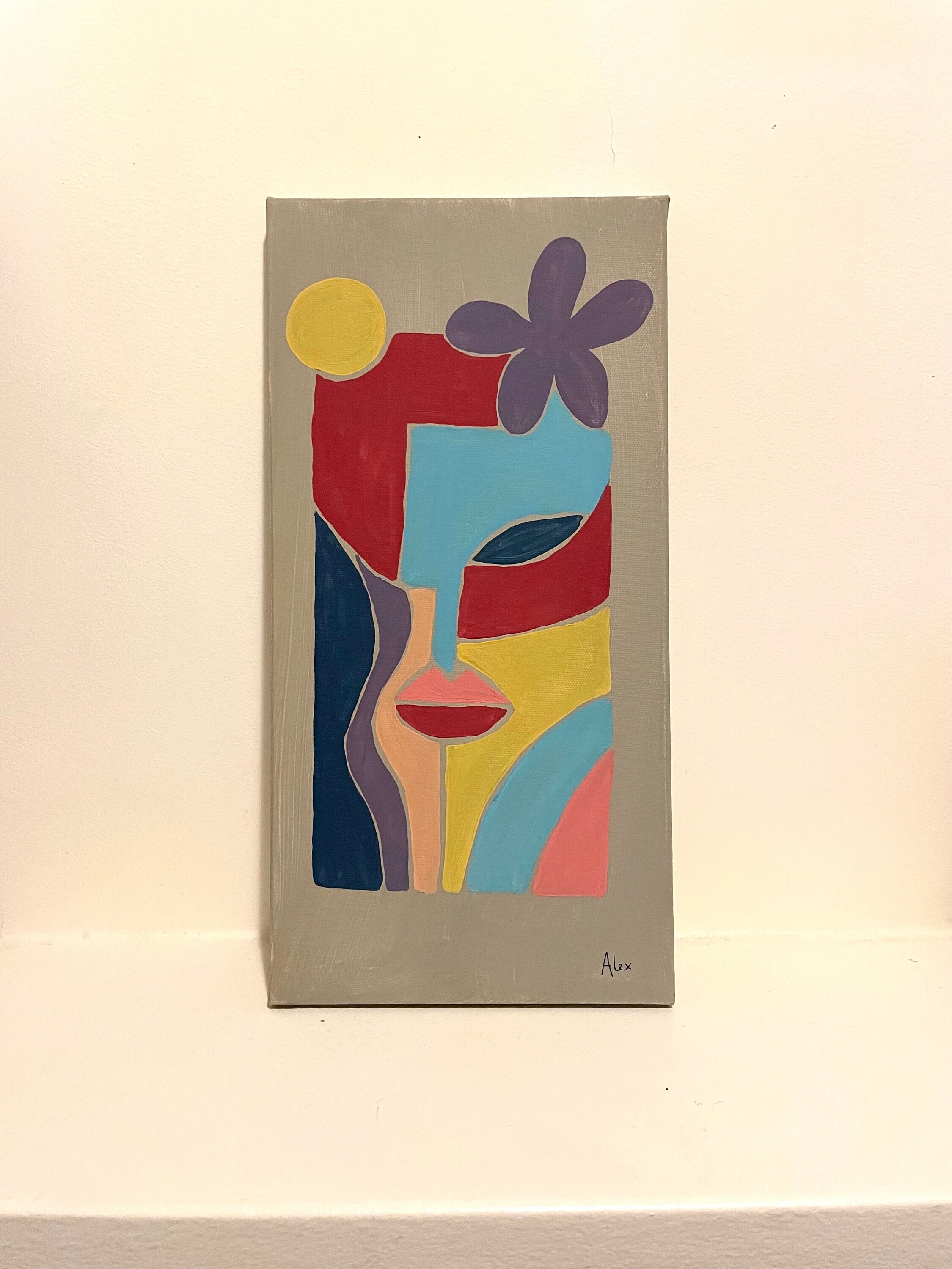 Peinture sur Toile - Masque Multicolore