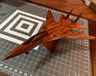 F-14 Tomcat Special Edition Mahogany Wood Desktop Airplane Model