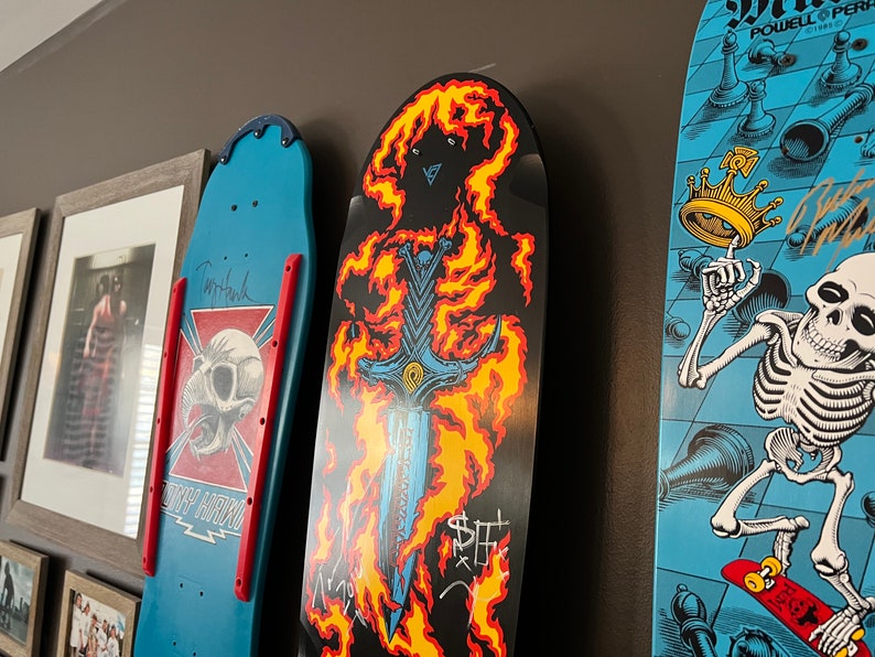 Skateboard Deck Display Floating Wall Mount Etsy