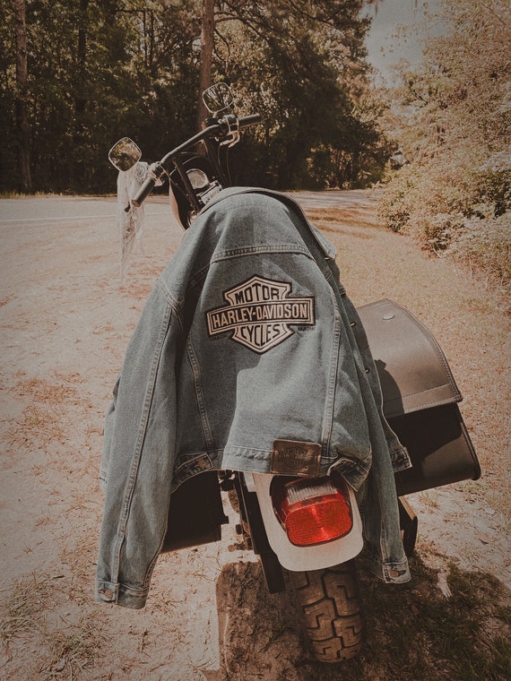 vintage harley davidson denim jacket