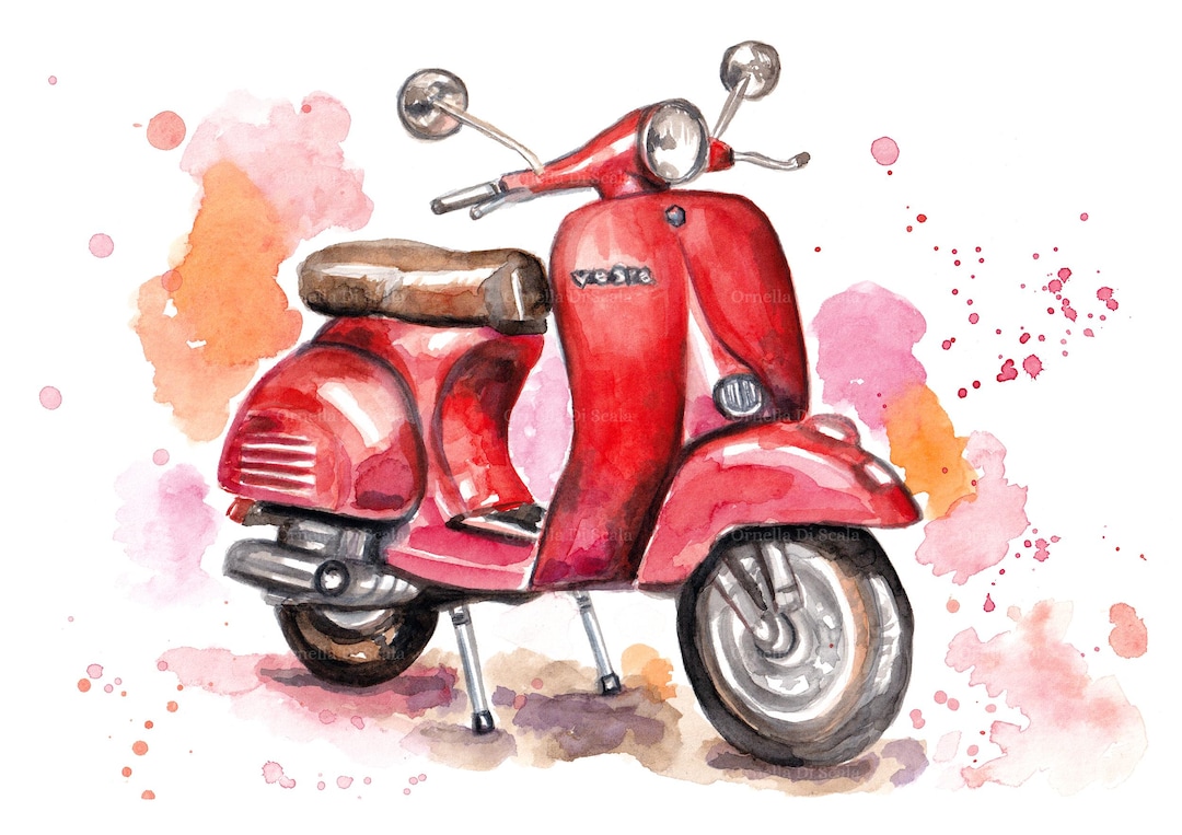 Scooter mural de décoration - Décoration