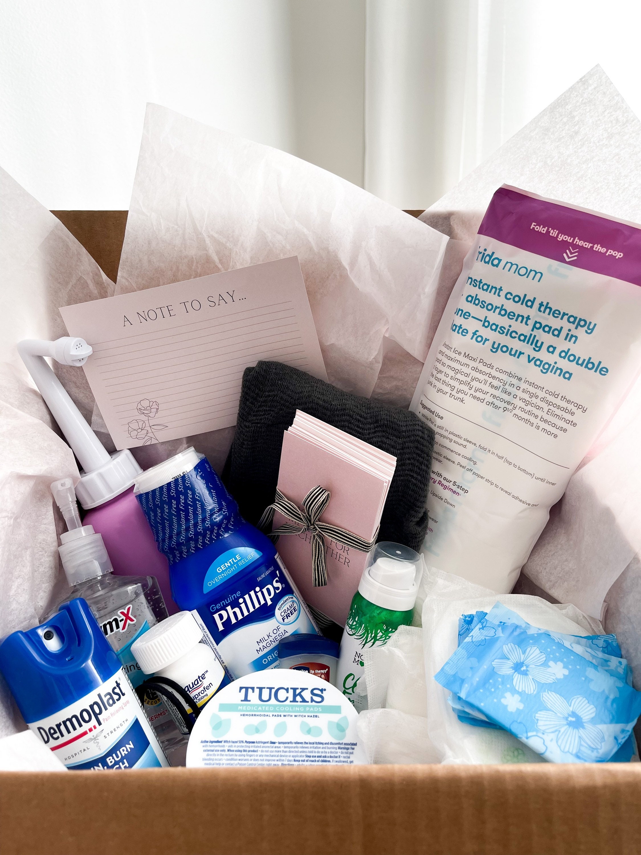 Postpartum Recovery Gift Box  New Mom Care Package — NURTURED 9