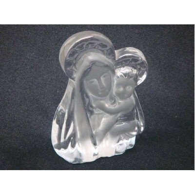 Mary Jesus Crystal Glass Statue Gift Favour Bombonierre Religious Gifts ...