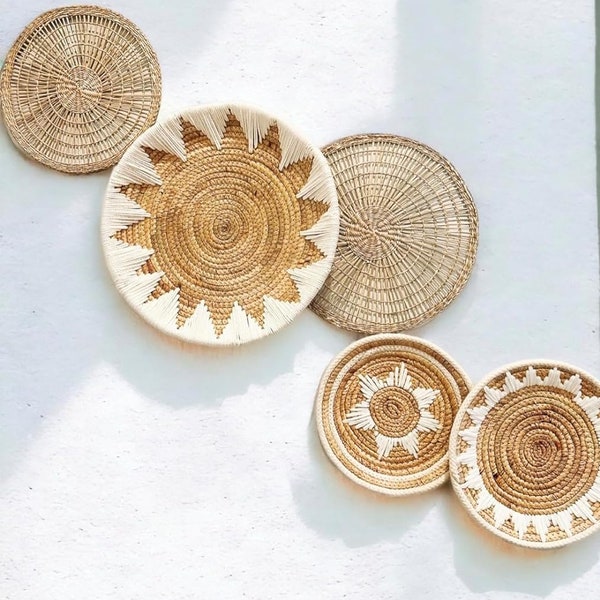 Decorative Wall Baskets Etsy