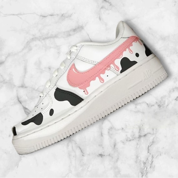 Nike Air Force One AF1 Pink Cow Kids Children Adult Shoes
