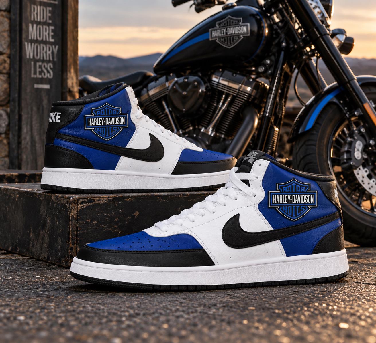 Harley-Davidson ハイカットスニーカー ホワイト Harley Davidson Sneakers - Etsy
