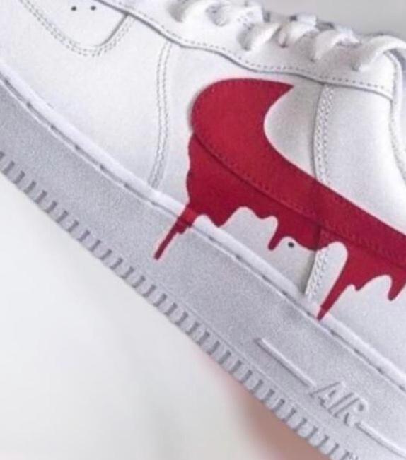 Nike Air Force One AF1 Ruby Red Drip Kids Children Adult Shoes - Etsy