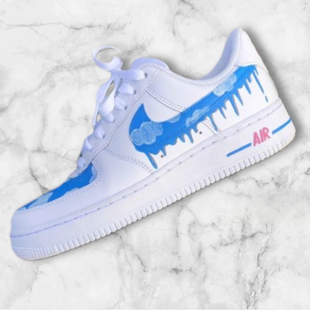 Nike Air Force One AF1 Blue Cloud Kids Children Adult Shoes - Etsy