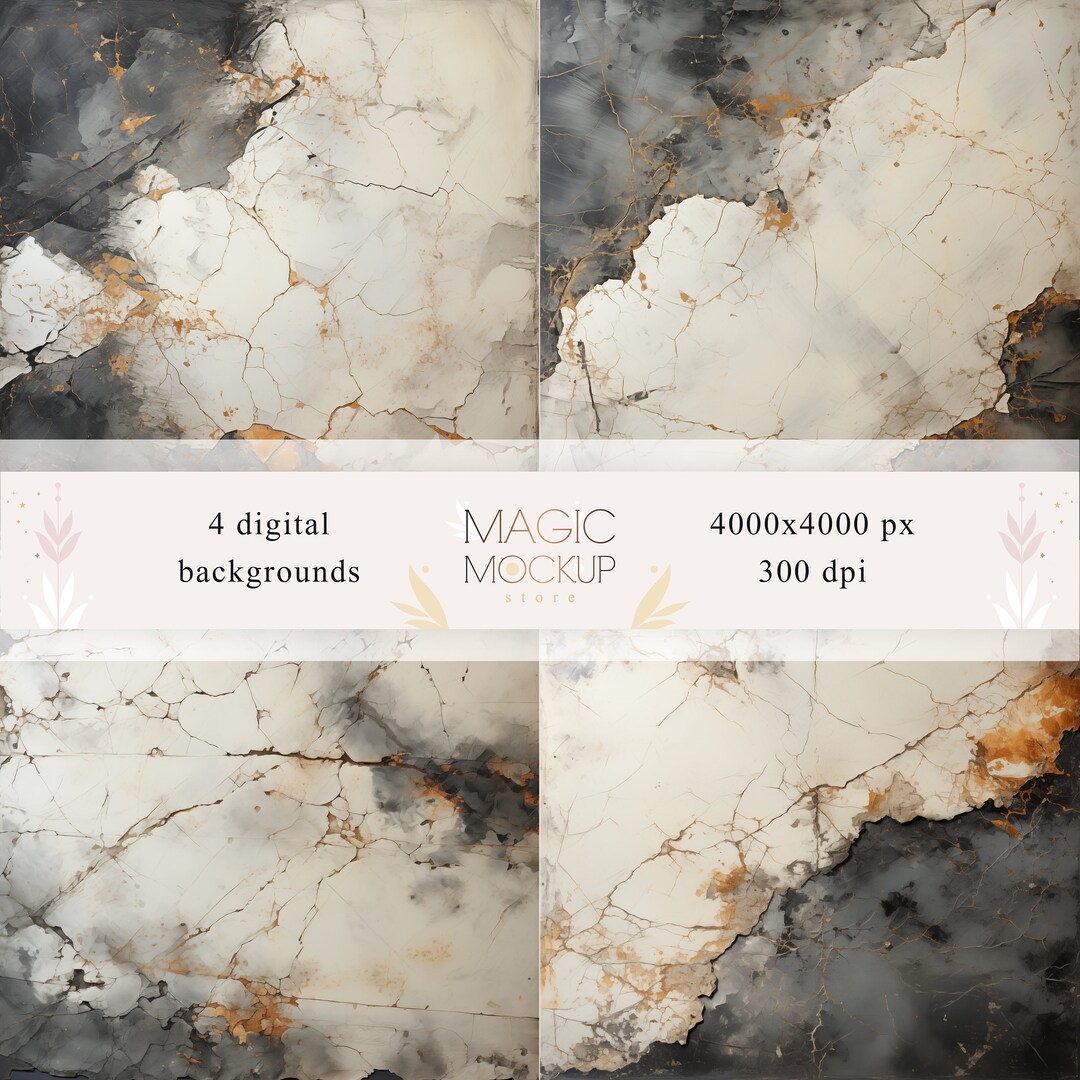 Overlays and Backgrounds Set 13 Walls Marblegrey Etsy