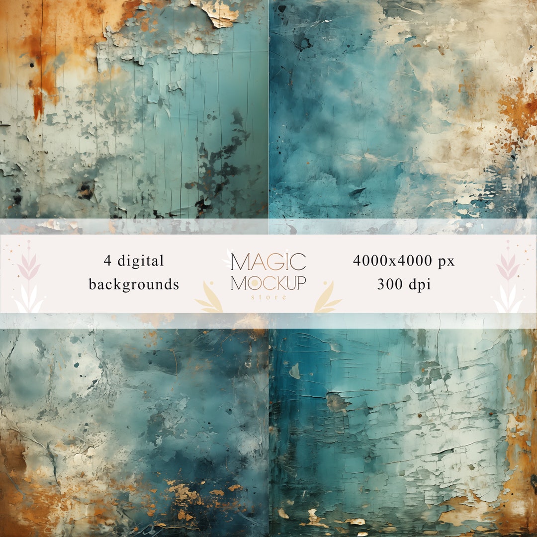 Overlays and Backgrounds Set 17 Walls Oceanblue Etsy