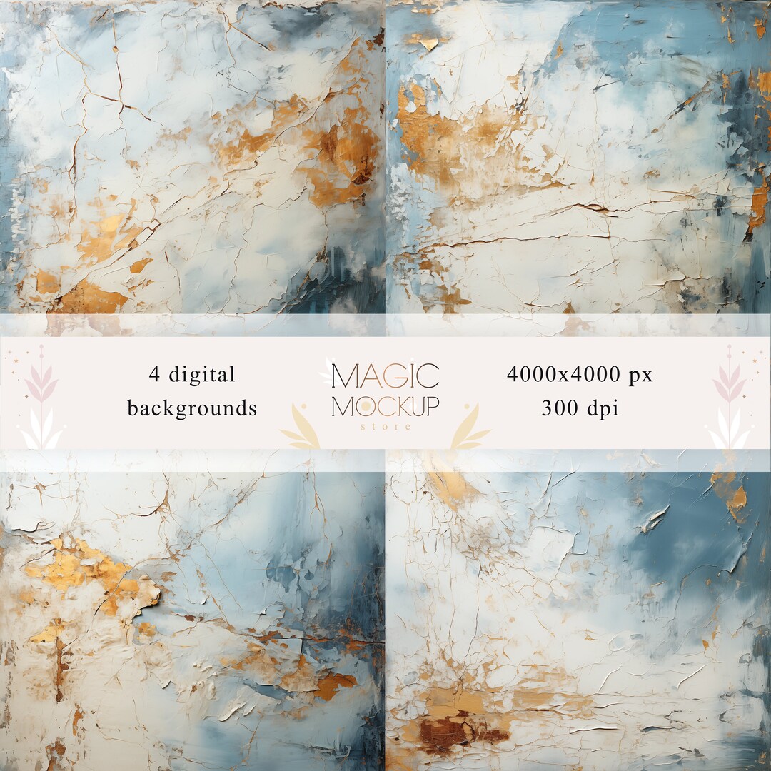 Overlays and Backgrounds Set 11 Walls Middle Blue Etsy