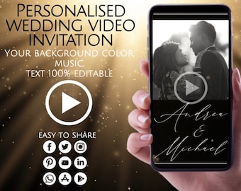 Wedding Renewal of Vows Video Invitation, We still do, Wedding Animated Card, Digital Custom Paperless Invite, Personalized Video Evite