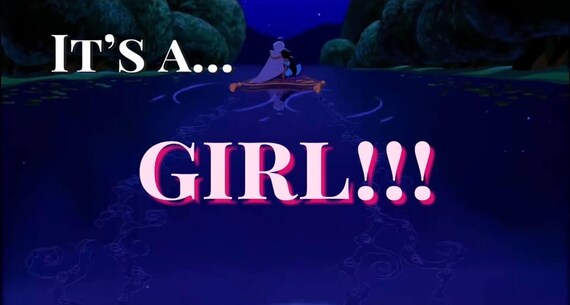 It’s a Girl! Gender Reveal Video Announcement Movie for TV Projection, Boy or Girl, Birth Baby Shower, Pregnancy Maternity, Instant Download