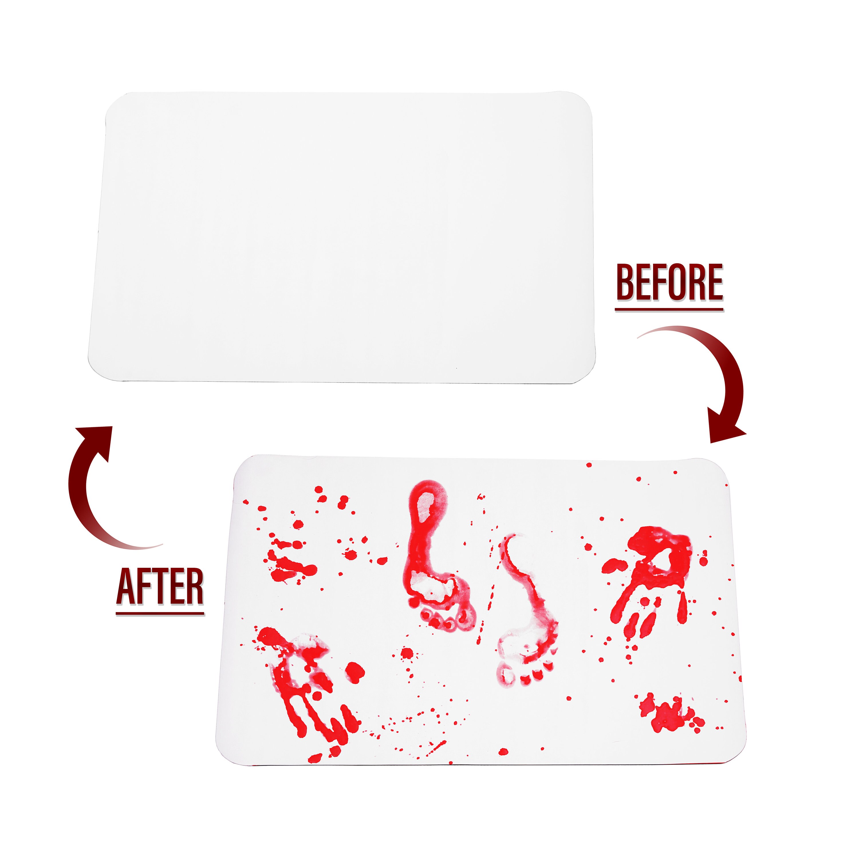 The Murder Mat Bath Mat Changes Color Instantly Turns Red When Wet