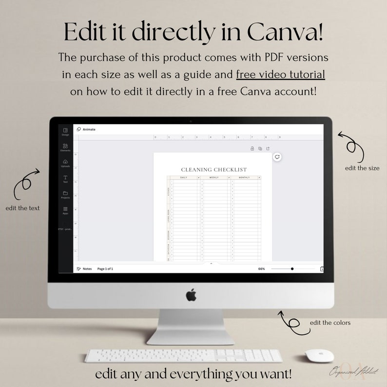 EDITABLE Cleaning Checklist BUNDLE Cleaning Schedule Weekly - Etsy Canada