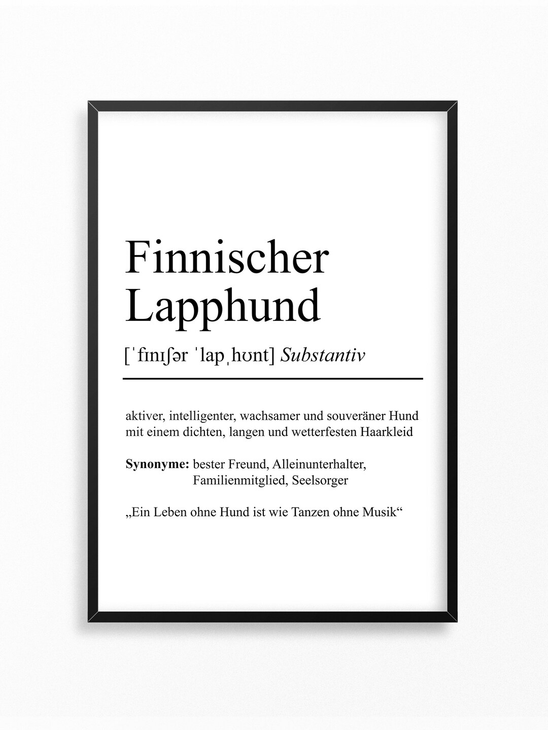 Fashionalarm Turnbeutel 'Niemand Ist Perfekt – Border Collie' – 37x46 Cm, 100% Baumwolle, Schwarz