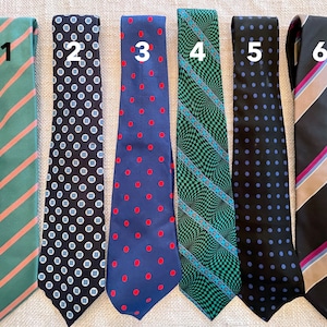 RARE Vintage Silk Couture Ties from Private Collection