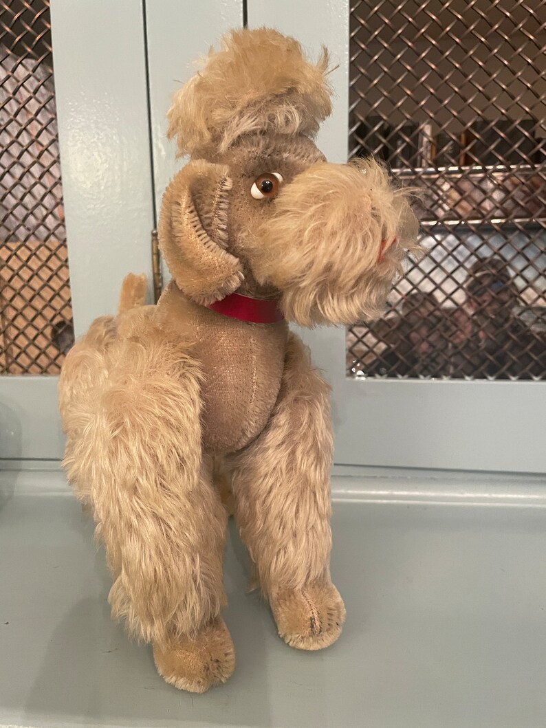 Steiff ancien Jouet Chien Caniche Puddle Snobby Toy Steiff ancien Jouet Chien Caniche Puddle Snobby Toy