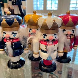 VERY RARE Vintage set of 4 Nutcracker Ornaments