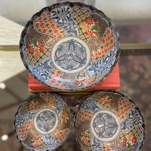 有田焼 久山窯 祥瑞 煮物椀 染付中椀 菓子小椀 3点セット