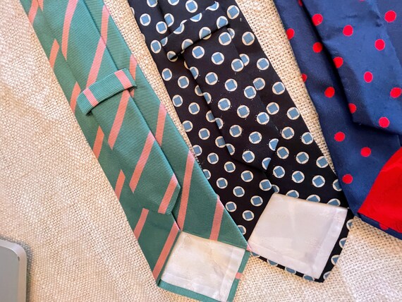 RARE Vintage Silk Couture Ties from Private Colle… - image 5
