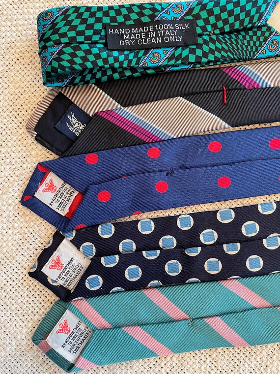 RARE Vintage Silk Couture Ties from Private Colle… - image 8
