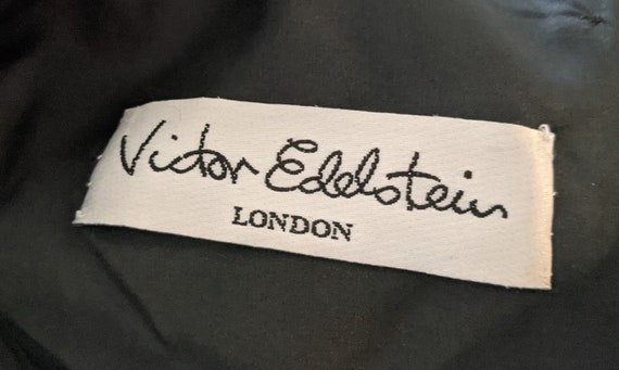 Victor Edelstein Black Velvet Ball Gown ONE of a … - image 3