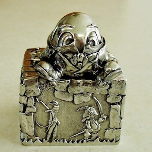 Pewter Piggy Bank, Humpty Dumpty, Date 1995, Royal Selanger, Vintage