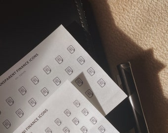 Taxes Finance Icon Sticker Sheet
