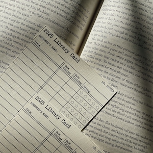 2025 Sterne-Rating-Library Card Tracker