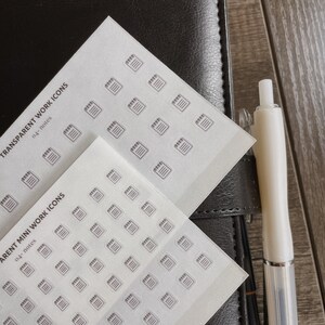 Notes Work Icon Sticker Sheets