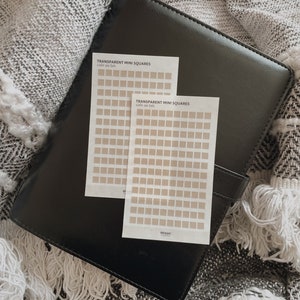 Minimal Mini Squares Sticker Sheets