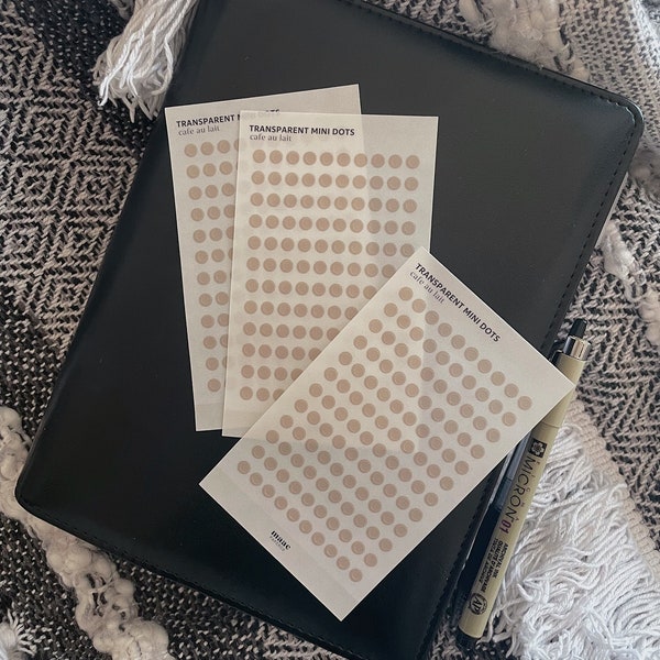 Minimal Mini Dot Sticker Sheets