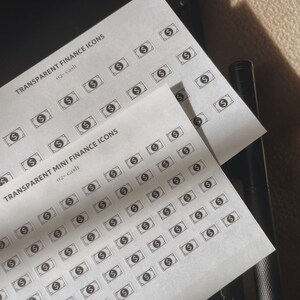 Cash Finance Icon Sticker Sheets