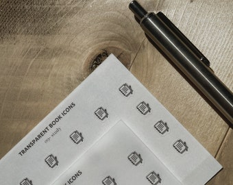 Study Book Icon Sticker Sheets