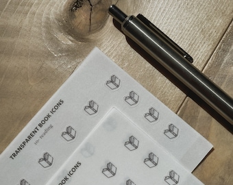 Reading Book Icon Sticker Sheets
