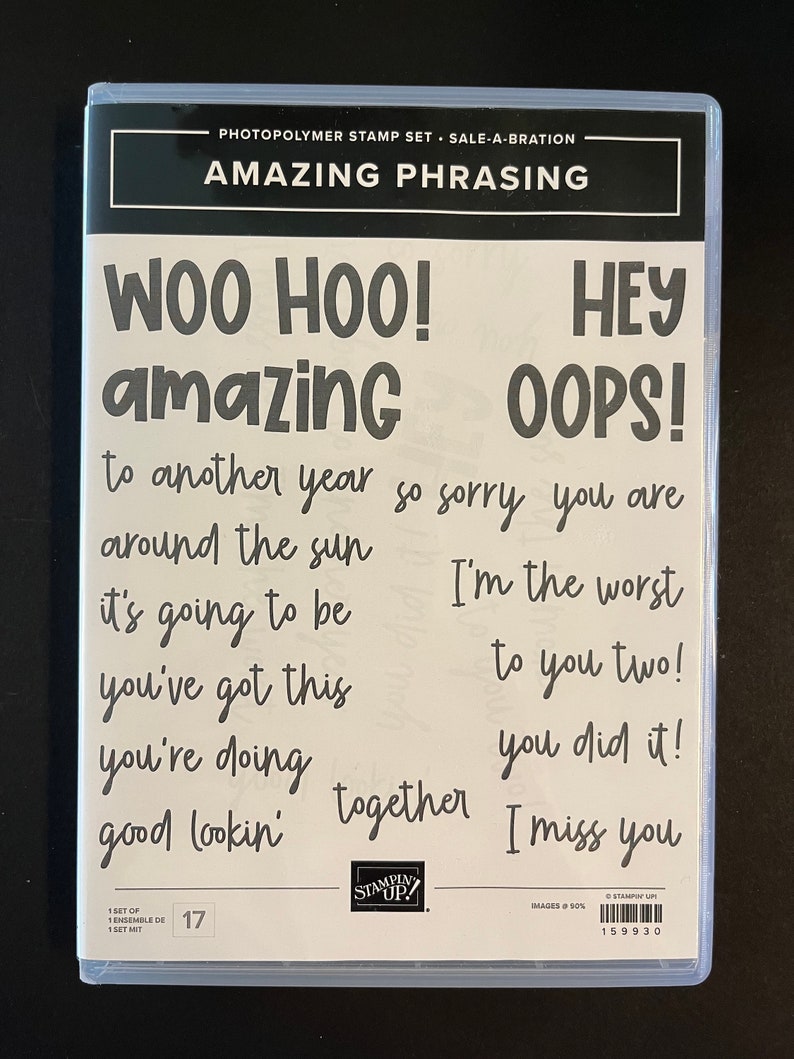 Stampin’ Up! Amazing Phrasing Stamp Set - Etsy