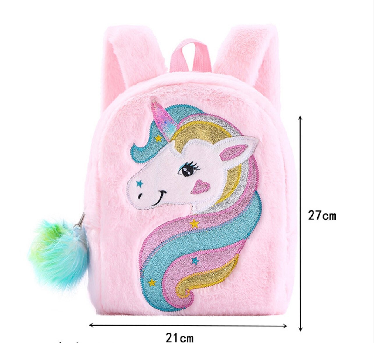 Girls Furry Unicorn Backpack Girls Backpack Girls Bag Girls - Etsy