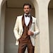 → View on Etsy: Dapper White and Brown Tuxedo – Designer Slim Fit 3 Piece Suit for Groom | Elegant Wedding Ceremony Attire | Handmade Modern Formalwear Set Dapper White and Brown Tuxedo – Designer Slim Fit 3 Piece Suit for Groom | Elegant Wedding Ceremony Attire | Handmade Modern Formalwear Set