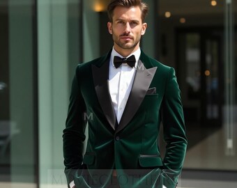 Men's Cotton Dress Shirt & Green Pant Set: Party Casual Fit - Etsy