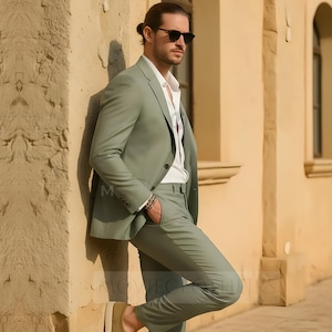 sachin and babi light blue dress What to Wear to a Wedding: Men's Outfit Ideas for Every Venue Type – The  Dark Knot main image 1