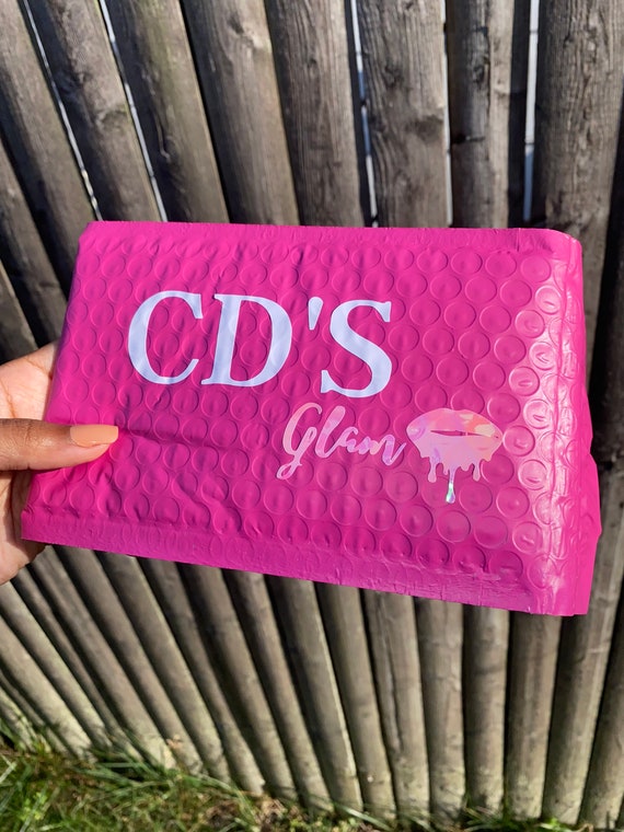 Small Custom Pink Bubble Mailers 4x8 Inch Bubble Mailers Etsy