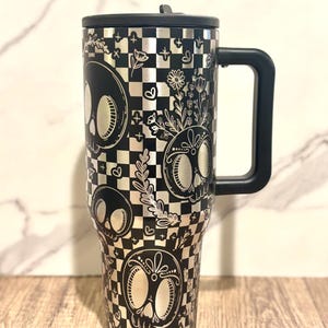 Sugar Skull Tumbler Halloween Tumbler Custom Tumbler Spooky Season 40 oz Tumbler Fall Tumbler Birthday Presents Gift for her