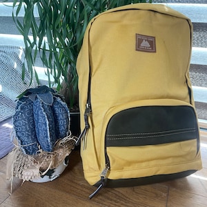 Édition limitée - Sac à dos fait main - Sac à dos en coton - Sac vintage - Sac rétro élégant - Sac de qualité - Cartable unisexe - Sac de randonnée