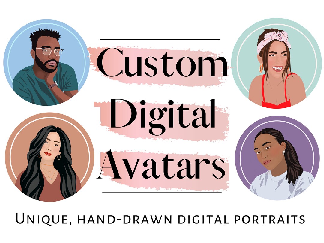 Custom Digital Social Media Profile Photo Cartoon Avatar - Etsy