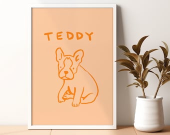Custom Digital Pet Portrait | Funny Pet Portrait, Ugly Pet Portrait, Custom Dog Cat Portrait, Pet Lover Gift, Digital Pet Print, Hand-Drawn