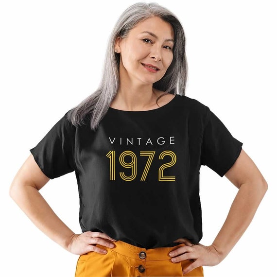 Vintage 1972 T Shirt 50th Birthday 