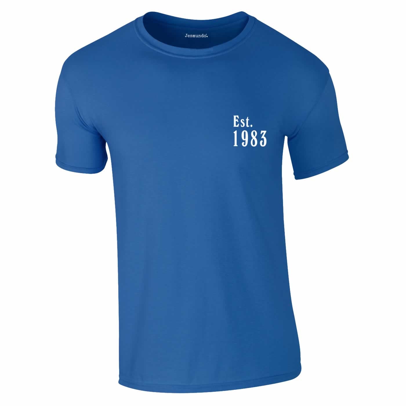 Discover Est 1983 T Shirt 40th Birthday Top For Daughter Or Son 40th Birthday T-Shirt